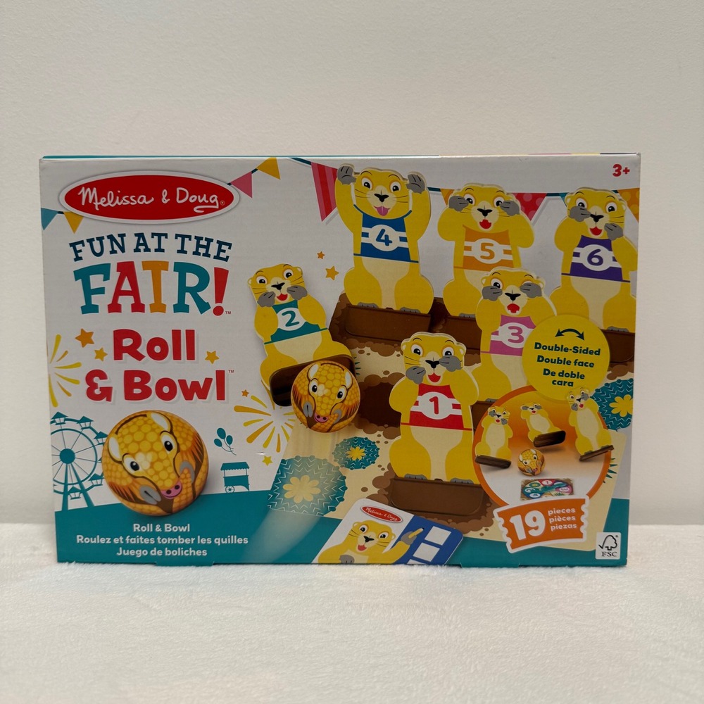 Melissa & Doug Fun At The Fair Roll & Bowl Game‎ - 19 Pieces - Ages 3+